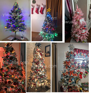 Hot bán trang trí cây giáng sinh màu xanh lá cây PVC 90cm-300cm PE + PVC lớn lớn Cây giáng sinh với đồ trang trí - Product Image 6