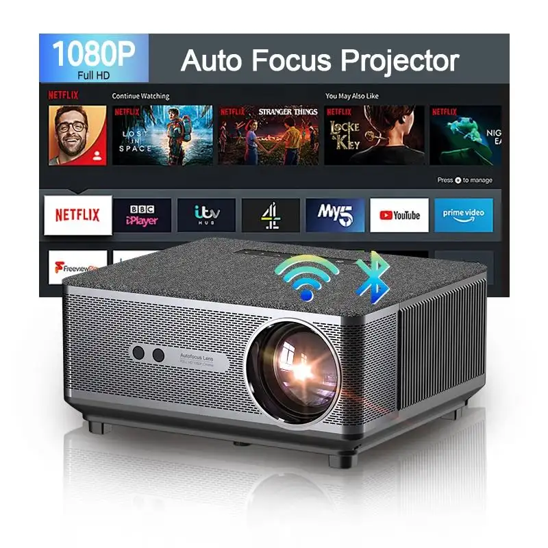 [Baru Olahraga Permainan Terbaik 1080P Proyektor] Pabrik OEM ODM 1080P High Lumens 1080P Full HD LED LCD Proyektor Home Theater