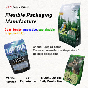 OEM Tùy Chỉnh 500G 1Kg 2Kg 5Kg Pet Dog Thực Phẩm Mèo Thực Phẩm Hỗn Hợp Với Dây Kéo Tám Bên Con Dấu Thực Phẩm Bao Bì Nhôm Lá Túi - Product Image 4