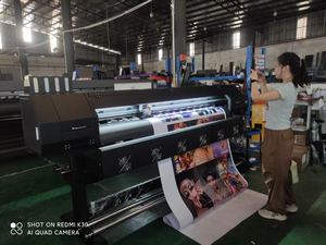 Tête unique 1120 USD bon prix <span class=keywords><strong>imprimante</strong></span> 1800mm à base <span class=keywords><strong>d</strong></span>'eau et impression automatique éco-solvant avec panneau Hanson de haute qualité - Product Image 3