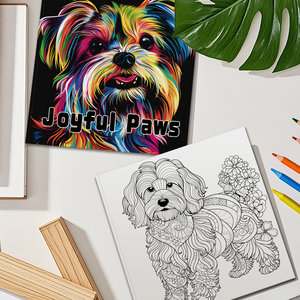 <span class=keywords><strong>Livre</strong></span> de coloriage Joyful Paws <span class=keywords><strong>Livre</strong></span> de dessin pour chien coloré <span class=keywords><strong>Livre</strong></span> de coloriage créatif pour animaux de compagnie pour les fans d'animaux - Product Image 4