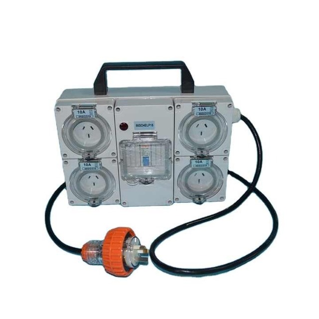 IP66 Australian Standard Site Power Distribution Box  Generator Mount Distribution Board With Isolator Switch RCBO Protected