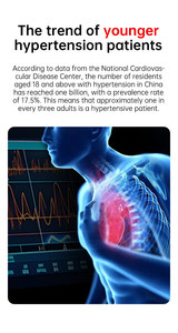 <span class=keywords><strong>Montre</strong></span> connectée unisexe avec surveillance en temps réel de l'acide urique, <span class=keywords><strong>oxymètre</strong></span>, ECG, suivi du sommeil, fréquence cardiaque, tension artérielle, IP65, télécommande, calendrier 7-10 - Product Image 2