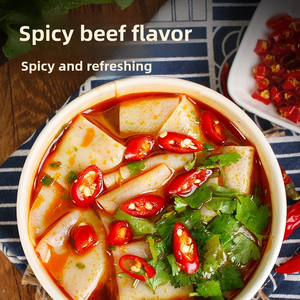 Venta al por mayor nuevo producto sabor carne picante Taihe Banmian calentamiento instantáneo comida deliciosa para la cena - Product Image 6