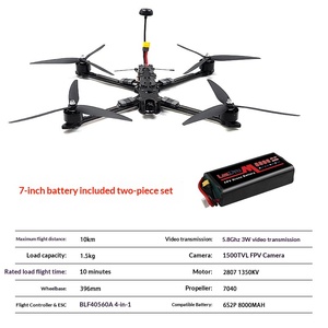 Quadcopter de Carreras FPV de 7 Pulgadas, Combo 2 en 1 FPV-0700-2IN1, Batería de 8000mAh 6S 2P, VTX de 5.8G 3W, ELRS 915, RTF - Product Image 5