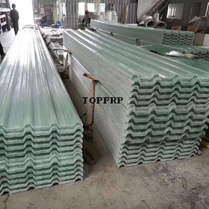 แผ่นหลังคาไฟเบอร์กลาส FRP แผ่นหลังคาลูกฟูกเสริมแรงด้วยไฟเบอร์กลาส - Product Image 2