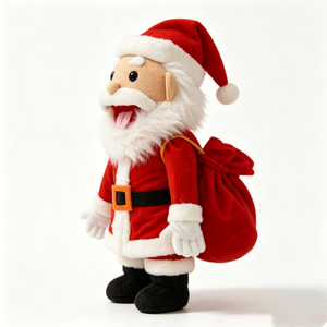Peluche de Noël personnalisée, peluche de Père Noël pour les fêtes, jouet en peluche Père Noël, jouet en peluche de Père Noël, animal en peluche Père Noël - Product Image 1