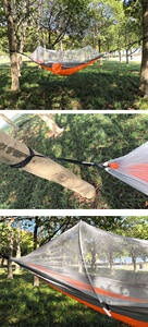 कारखाने प्रत्यक्ष हल्के पोर्टेबल कैंपिंग हैममॉक उच्च क्षमता, आंसू प्रतिरोध नायलॉन नेट उच्च दृश्यता आरामदायक - Product Image 2