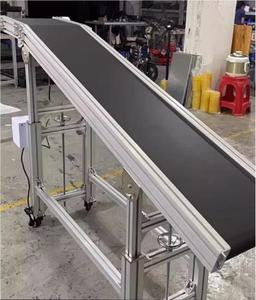 Volautomatische Aluminium Profiel Food Grade Transportband Met Zijrails Kan Worden Gekanteld - Product Image 2