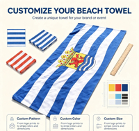 OEM Wholesale Custom High-quality 100% Cotton Eco-friendly Quick-drying Sand-proof Printed Beach Towel for Beach Bath Travel