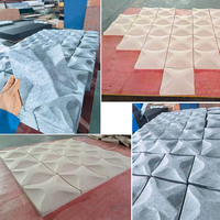 Paneles Acústicos Decorativos de Pared QIANQIAO 3D, Revestimiento de Pared de Alta Densidad, Paneles Insonorizantes, Arte Mural Geométrico Modular