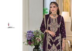 Chinon lourd avec broderie travail Salwar Kameez costume pour mariage et fête porter de l'Inde exportation - Product Image 2