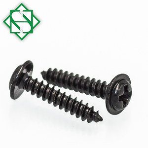 Arandela fija antirrobo Extremo superior Brida de color negro Phillips Pan Head Button Head Wafer Truss Head Tornillos - Product Image 6