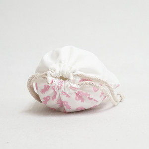 Petit sac en toile de coton bleu avec cordon de serrage, impression personnalisée, pochette à cordon lavable, cadeau scolaire, sac en coton - Product Image 6