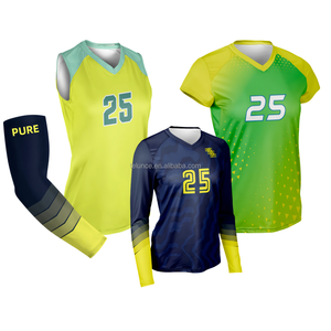 ชุดเครื่องแบบวอลเลย์บอลสำหรับผู้หญิงเสื้อแบดมินตันแขนยาวพิมพ์ซับลิเมต - Product Image 4