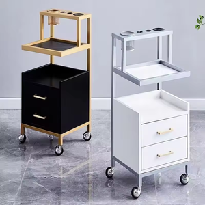 Armoire multifonctionnelle pour <span class=keywords><strong>salon</strong></span> de coiffure Table à outils pour <span class=keywords><strong>coiffeur</strong></span> Étagère de rangement multicouche Table de <span class=keywords><strong>salon</strong></span> Table de massage en métal - Product Image 4