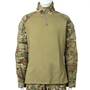 Bruin Multicam Gevechtskikkerpak Met Tactische Broek Met Lange Mouwen Gemaakt Van Polyester Stijlvol En Praktisch Uniform