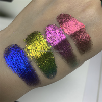 Maquillage Duochrome Ombre à paupières maquillage caméléon métallique multi chrome 6 couleurs décalées Palette d'ombres à paupières