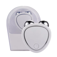 Mini masseur facial anti-âge 3D à micro-courant, mini masseur de beauté portable à haute intensité, pour le visage et le cou, amincissant et liftant