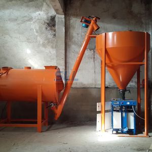 Línea de producción de mortero de polvo seco de alta precisión Simple 1-5 t/h embolsado automático para equipo de mezcla de arena de cemento adhesivo para azulejos - Product Image 1