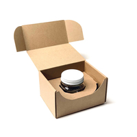 Boîte de pot d'expédition en Kraft ondulé uni écologique avec Logo imprimé personnalisé