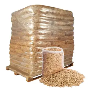 Premium Quality 6mm 8mm | Big Bag Or 15 Kg Bags | Fuel Oak/Pine Wood Pellets BSL Approved Wood Pellets In 15kg Bags