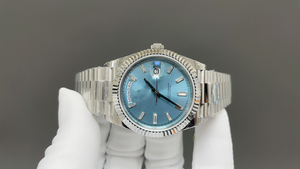 Người Đàn Ông Của Tự Động Cơ Khí Chronograph Đồng Hồ Sapphire Tinh Thể Thủy Tinh 904L Thép Không Gỉ Trường Hợp Con Trỏ Kinh Doanh Đồng Hồ Vương Miện - Product Image 2