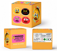 Jouet à presser en TPR de 5 cm, Slime en forme de gâteau à la crème avec jaune de poule, en caoutchouc souple, anti-stress, nouveauté, jouet de farce pour fête d'enfants