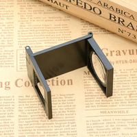 10X Acrylic Lens Folding Fabric Inspection Mirror Caliber Appraisal of Jewelry Diamonds Magnifiers