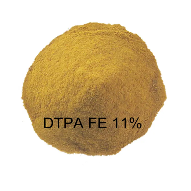 คีเลตเหล็กปุ๋ย DTPA Fe 11% ปุ๋ยอินทรีย์ DTPA ใบไม้ปุ๋ย