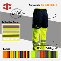 Pantalon de travail JIADE pour chantier, personnalisé, extérieur, haute visibilité, coupe-vent, imperméable, effet double couche, pour hommes, à mouvement libre