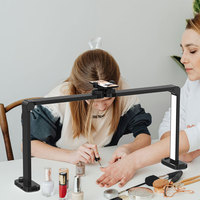 Vente d'usine, produit phare : Lampe de bureau pour ongles 33 pouces, qualité professionnelle supérieure, 40W, lampe à ongles demi-lune, lumière de manucure