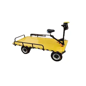Electric 800kg Load Electric Platform Cargo Carrier Trolley Heavy Loading Transport Cart Moving Carts With 4 Wheels For Load