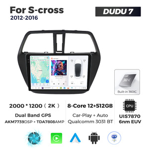 MEKEDE DUDU7 12 + 512G GPS Navigation 2K Écran Audio Radio Lecteur Multimédia Car-play <span class=keywords><strong>Android</strong></span> <span class=keywords><strong>Auto</strong></span> pour <span class=keywords><strong>Suzuki</strong></span> <span class=keywords><strong>S</strong></span>-<span class=keywords><strong>cross</strong></span> 2012-2016 - Product Image 5