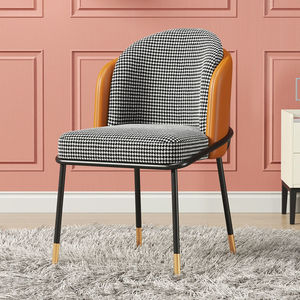 Sedie da pranzo in stile nordico moderno e minimalista in pelle <span class=keywords><strong>Noir</strong></span>, sedie da pranzo di lusso, - Product Image 3