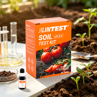 Kit de test de pH du sol, plage 3 à 9, 20 tests, lecteur rapide d'acidité et d'alcalinité du sol pour jardin, ferme, plantation, kit de réactifs pour l'analyse du sol