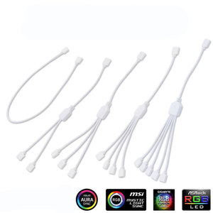 Câble d'extension femelle à femelle 3Pin 5V 4Pin 12V ARGB <span class=keywords><strong>RGB</strong></span> pour bandes LED 5050 3528 - Product Image 5