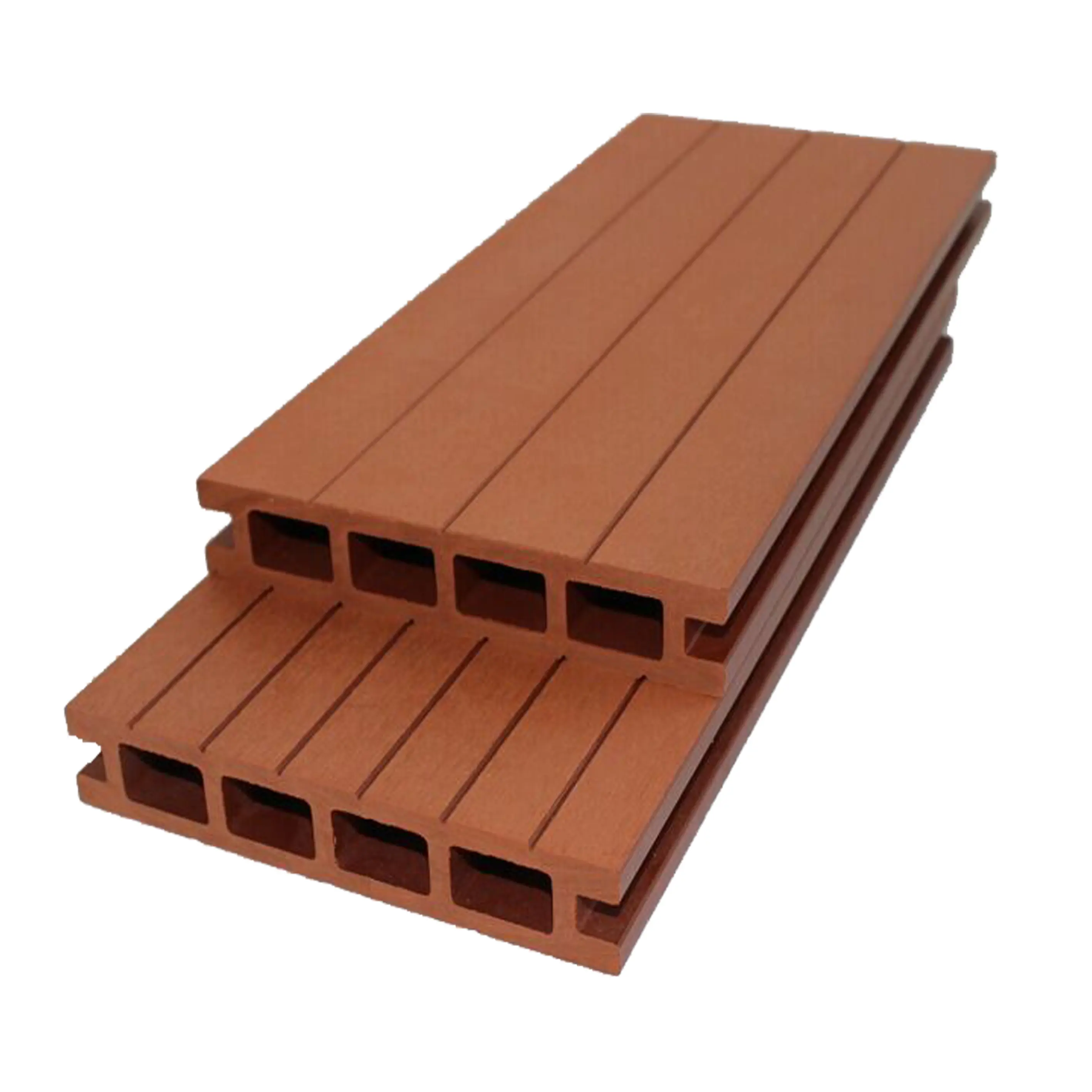 WPC Hollow decking 100*25 không thấm nước ngoài trời sàn uv-chống bên ngoài Gỗ nhựa composite Board