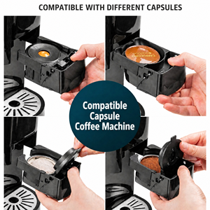 Cafetera Espresso 5 en 1 Compatible con Nespresso, <span class=keywords><strong>Dolce</strong></span> <span class=keywords><strong>Gusto</strong></span>, K-Cup, Cápsulas ESE y Café Molido - Product Image 5
