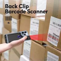 Escáner de Código de Barras Bluetooth Portátil YJFIRST YJ-6606 con Clip Trasero Lector Inalámbrico de Mano para Códigos QR Compatible con Teléfonos Móviles Android