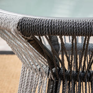 Patio exterior ocio muebles Metal madera combinación silla ratán mesa para Villa jardín Hotel balcón <span class=keywords><strong>terraza</strong></span> - Product Image 2