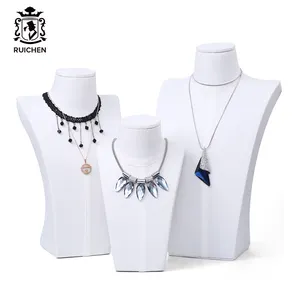 RuiChen 2020 New Design Table Top Jewelry Display Case Set For Showcase Necklace Bust Form