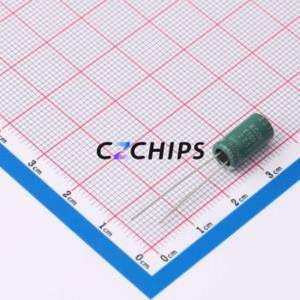 Condensador Electrolítico de Aluminio de Orificio Pasante RC6R3M331LO6.3*11TH-2B1Et, Orificio Pasante, D6.3xL11mm 330uF 20% 6.3V 6.3mm - Product Image 2