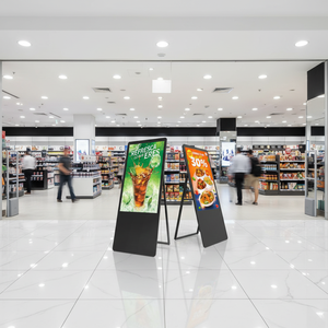 Écran LCD tactile portable HBYLCD de 32 pouces, support de sol fin, affichage numérique pour la publicité en intérieur, centres commerciaux - Product Image 1