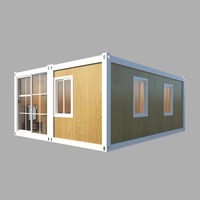 Maison conteneur modulaire personnalisable 20ft 40ft, démontable, emballage plat, design moderne pour hôtels, appartements et parcs