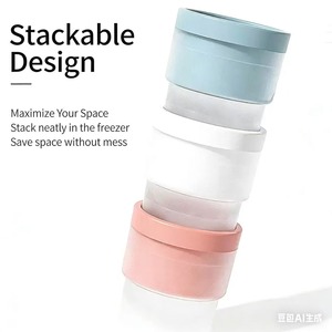 Moule à glaçons sphériques de 6 cm, bac à glaçons en silicone empilable à dépose facile par pression pour whisky et cocktails, compatible avec les gobelets Stanley à dissolution lente - Product Image 4