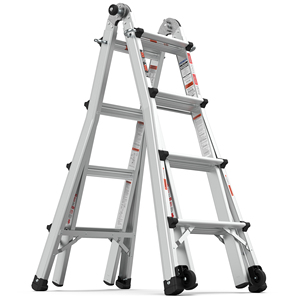 Double Sided <strong>Ladder</strong> Foldable Aluminum Telescopic <strong>Ladder</strong> <strong>Multi</strong> <strong>Use</strong> <strong>Ladder</strong> With Big Joint - Product Image 1