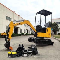 Excavator Mini YHMG Kelas Atas 1 Ton dengan Mesin Motor & Pompa Tipe Crawler untuk Penggunaan Pertanian Dari Cina