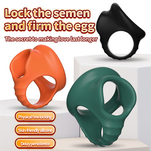 Cincin Penis Silikon Cock <span class=keywords><strong>Ring</strong></span> Tahan Lama Ejakulasi Sangat Kecil Cincin Penis Kandang Keperawanan Cincin Penis Skrotum Mainan Seks Pria untuk Pria - Product Image 2
