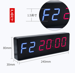 Tuoxing Heimtrainer LED 6-stelliger Auto-<span class=keywords><strong>Repeat</strong></span>-<span class=keywords><strong>Timer</strong></span> Elektronischer Magnetischer Crossfit-<span class=keywords><strong>Timer</strong></span> mit Mehreren Intervallen Verbessert - Product Image 4